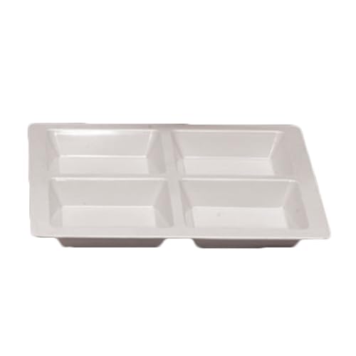 FSE PS5104W Compartment Plate, 4-Compartment, 60 oz., 13-1/2