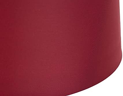 Lighting Supermarket Hepburn Large Red Ceramic Table Lamp with Matching Shade - Shiny Chrome & Red