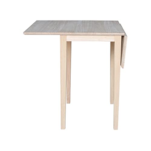 International Concepts Small Drop-leaf Table, Unfinished International Concepts Small Drop-leaf Table, Unfinished