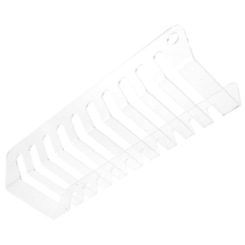 Uonlytech Soporte de Carga para Teléfono Múltiples Ranuras Transparente, Organizador de Almacenamiento para Teléfono de Escritorio, Base para 10 Móviles, Estación de Carga para Oficina