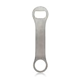 True TrueBlade Stainless Steel Beer Bottle Opener, Compact and Slim Flat Bar Key with Long Handle, Perfect for Kitchen, Home Bar, Restaurant, Party, Travel, 7.25 Inches, Set of 1