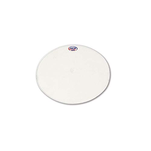 Plaque numéro frontale UFO ovale blanc en plastique haute résistance aux chocs