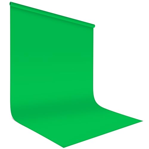 HOTUT Fondo de Foto de Pantalla Verde 1,8x2,8m, Fondo de Fotografía Resistente a Las Arrugas, Tela de Fondo de Color Puro, para Estudios Fotográficos, Transmisiones en Vivo, Zoom, Youtube