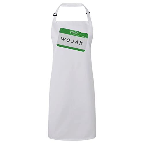 Tablier cuisine Wojak crypto blanc protège des taches pendant vos sessions de blockchain