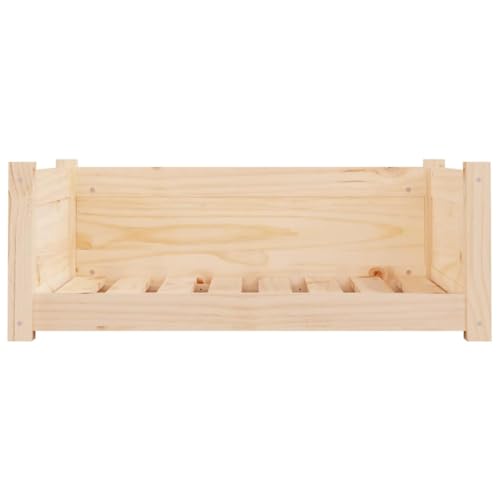 vidaXL Hundebett 75,5x55,5x28cm Kiefer Massivholz