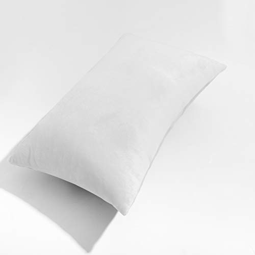 Image of NTBAY 2 Pack Zippered Velvet King Pillowcases, Super Soft and Cozy Luxury Fuzzy Flannel Pillow Cases with Zipper, 20x36 Inches, White