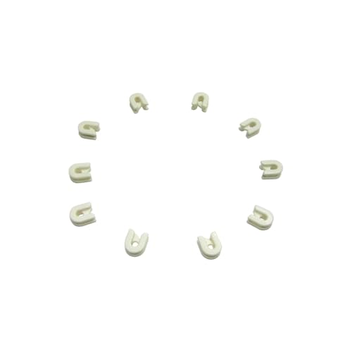 SERMALOER Marca 10 piezas #Ser101 ojo universal de cerámica con ojales, guía de cerámica compatible con máquina de coser industrial, máquina de coser doméstica, máquina de bordar (mediana)