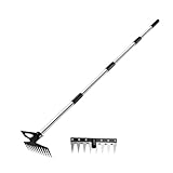 Harilla Unkrautstecher-Set mit abnehmbarem Griff, komfortablem Griff und vielseitigem, manuellem Unkrautentferner für Garten und Rasen