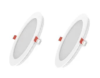 Jsb Tejas 6 Watts LED Round False Ceiling/Recessed Panel Light (Pack of 2) (Warm White)