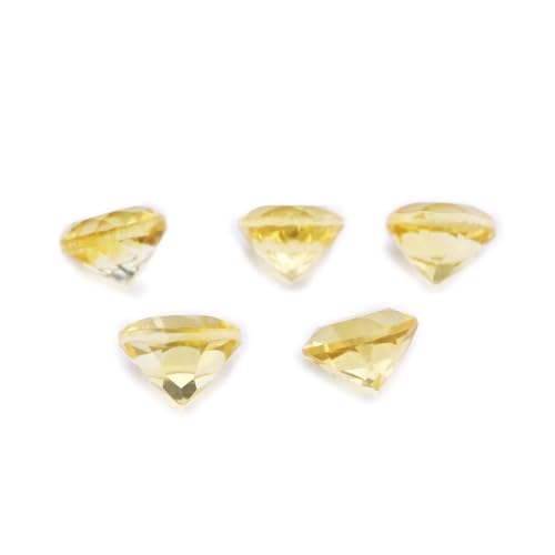 Cristal jaune citrine 9mm pour lithothérapie et harmonisation énergétique