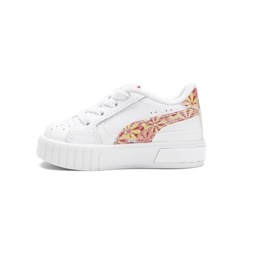 PUMA Kids Girls Cali Star Flower Child Floral Lace Up Sneakers Shoes Casual - White3