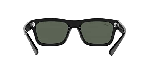Ray-Ban Mens RB4396 Warren Rectangular Sunglasses, Black/Dark Green, 57 mm - image 9