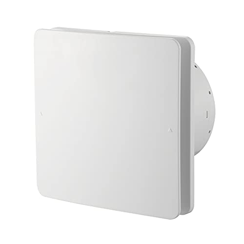 Ventilador Extractor Ventilador del baño del hogar Ventilador de ventilación 6 "Ventilador de escape de extracción silencioso de doble capa con lumbrera de no retorno, blanco, 17w, 132m³ / h Ventilado