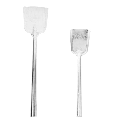 SEWOART Practical Garden Family Planting Scoop Small Dig Soil Spade Metal Ash Shovel for Fire Pit