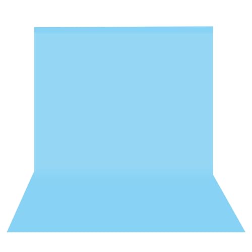 Image of HomeArt 8x12 Feet Sky Blue Backdrop for Decoration, Photography, Chroma Key Virtual Background Sheet for Photography Zoom Meeting, Cloth Curtain for Video Studio Streaming Gaming Photoshoot