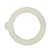Bormioli Rocco Glass Co 6 Piece Fido Jar Replacement Gaskets, 3.25", White