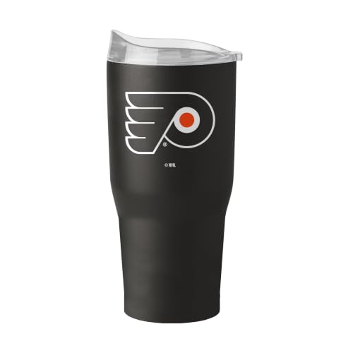 FANMATS NHL Philadelphia Flyers Flipside 30oz Flipside Powder Coat Stainless Steel Tumbler — 30 Fluid Ounces | Team Color | High Lip Slider Lid | Vacuum Insulated