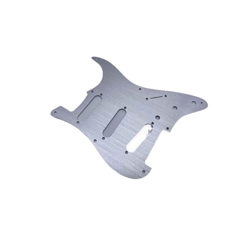 Protection de guitare 8 trous en aluminium anodisé SSS pour Strat moderne