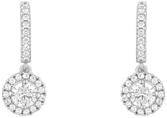 GIVA 925 Silver Zircon Drizzle Drop Earrings|Rakhi Rakshabandhan Gift For Sister Bhabhi, Women&Girls,Pendant To Gift Women&Girls|With Certificate Of Authenticity And 925 Stamp|6 Month Warranty*