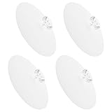 FONDOTIN 4 piezas Tapas para Tazas de Silicona Transparente Resistentes al Desgaste con Diseño de Diamante Falso Cubiertas Decorativas para Hogar Accesorio Práctico Antipolvo