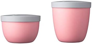Mepal  Snackpot Ellipse  Food Container for Storing and Transporting Snacks - Suitable for Freezer, Microwave & Dishwasher - 500 ml  White