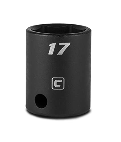 Image of Capri Tools 17 mm Shallow Impact Socket, 3 /8-Inch Drive, 6-Point, Metric
