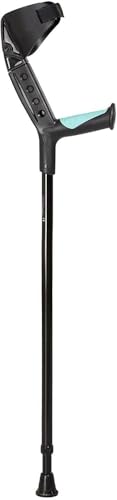Elbow Crutch Adjustable, Silver, Universal Size, 1 Unit, Soft Handle
