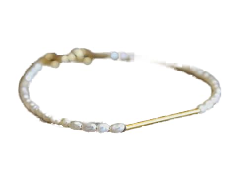 Bracelet perles de culture eau douce ajustables 7 pouces coupe ovale