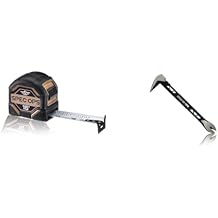 Spec Ops Tools 16-Foot Tape Measure, 1 1/4" Double-Sided Blade, Military-Grade & Tools 10" Nail Puller Cats Paw Pry Bar, High-Carbon Steel, 3% Donated to Veterans