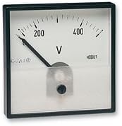 HOBUT PD72MIS500V/2/938-658 Analogue Panel Meter, Flame Retardant, Calibrated At 23°C, AC Voltage, 0V to 500V