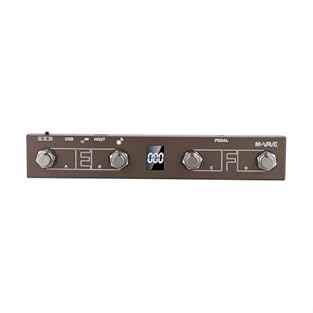 [COMPACT AND LIGHTWEIGHT] Designed for portability, this rechargeable footswitch controller is ideal for musicians who need convenience while traveling or performing live. [DIRECT CONTROL OPTIONS] Effortlessly connect to effects devices and customize...