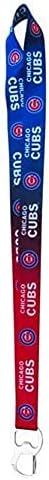 Pro Specialties MLB Team Ombre Lanyard with Carabineer Style Bottle Opener and Soft Polyester Strap