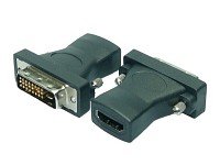 auvisio DVI-zu-HDMI-Konverter: Display-Adapter HDMI-Buchse auf DVI-D-Stecker (Grafikkarten-Adapter, Monitor zu, Grafikkarte)
