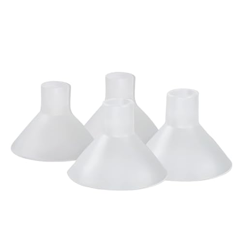 BeauGen Breast Pump Flange Inserts – Soft Stretchy Plastic Cushions for Pumping Comfort, Fits 21mm–28mm Flanges, BPA-Free and Latex-Free Breastfeeding Accessories (2 Pairs, Made in USA)