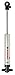 Ridetech 22199853 Aluminum Gas Pressure Monotube Single Adjustable Stock Mount Shock - Eye/Tie Bar - 8.35? Stroke