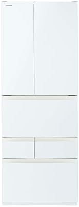 （07:30時点） TOSHIBA(東芝) 冷蔵庫 幅68.5㎝ 601L フレンチドア GR-Y600FH(EW) グランホワイト 野菜室がまんなか 大容量 自動製氷 使い勝手 両開きタイプ ガラスドア