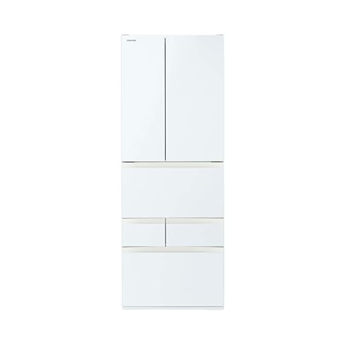 TOSHIBA(東芝) 冷蔵庫 幅68.5㎝ 551L フレンチドア GR-Y550FH(EW) グランホワイト 野菜室がまんなか 大容量 自動製氷 使い勝手 両開きタイプ ガラスドア (B0FN6G45SB) Amazon価格推移・価格追跡