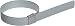 BAND-IT CP0899 5/8" Wide x 0.025" Thick 2" Diameter, Galvanized Carbon Steel Center Punch Clamp (100 Per Box)