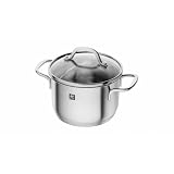 ZWILLING ツヴィリング 「 ピコ ストックポット 14cm 1.5L 」 両手 鍋 深型 ステンレス ガラスフタ付き 【日本正規販売品 】 66653-140