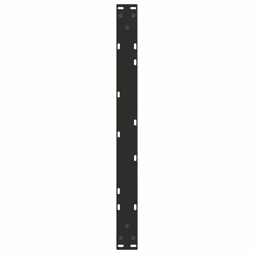 Nogi do stolika kawowego 70 cm, 2 sztuki, czarna, stal
