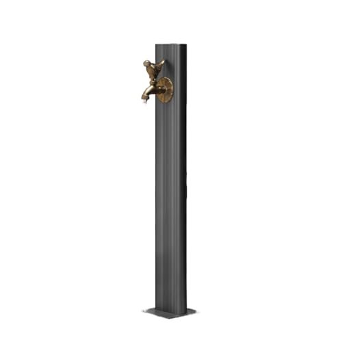 Columna de agua independiente para jardín, conector de grifo de latón para exteriores, soporte resistente a las heladas, apto para jardinería vertical y riego