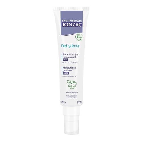 Eau thermale jonzac baume en gel réhydrate et ressource la peau la nuit