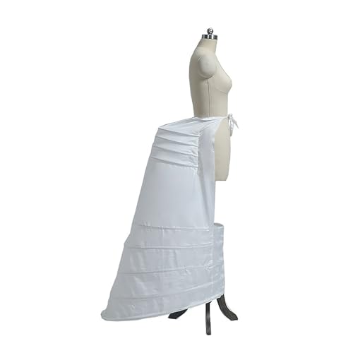 Robe victorienne Rococo blanche en crinoline moelleuse pour femmes et filles - 4