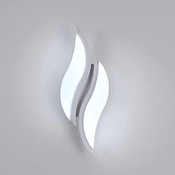Bombillas Decorativas En Leroy Merlin Goeco Lámpara de pared interior LED, Apliques de Pared 20W 2300LM, Lámpara de pared acrílica para interiores sala de estar, pasillo, escaleras, Luz blanca fría 6500K