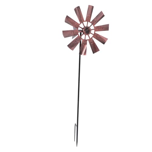 CIMAXIC Garden Decorative Windmill Iron Windmill Ornament Spinners for Outdoor
