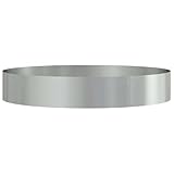 vidaXL Silberner Metallpflanzkübel Verzinktes Silber Verzinktes Metall