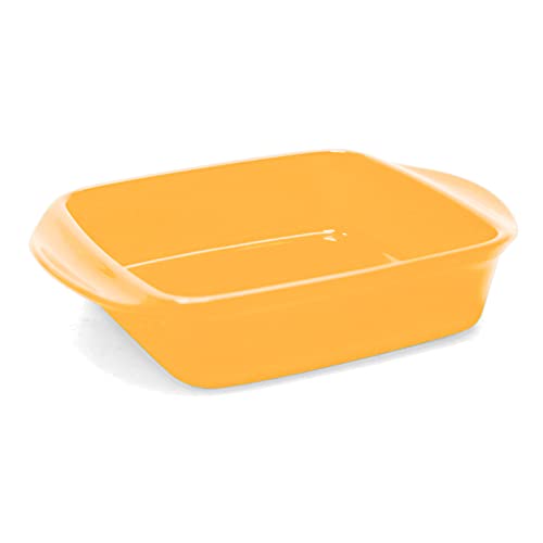 Chantal Classic Ceramic Baker, 2 quart, Marigold, 8
