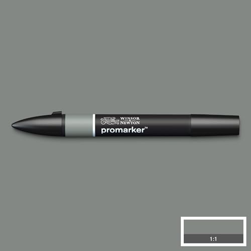 Image of Winsor & Newton Promarker, Alcohol Based Markers, Ice Grey 5 (IG5), Double Tipped Drawing Marker Set for Artists, Graphic Designers, Illustrators - Chisel & Fine Twin Tip, Streak Free Coverage