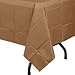 Exquisite Party Solids 12-Pack Premium Plastic Tablecloth 54in. x 108in. Rectangle Table Cover - Gold