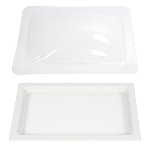 HECASA RV Skylight Replacement Bundle, White Outer Dome 18' x 26'